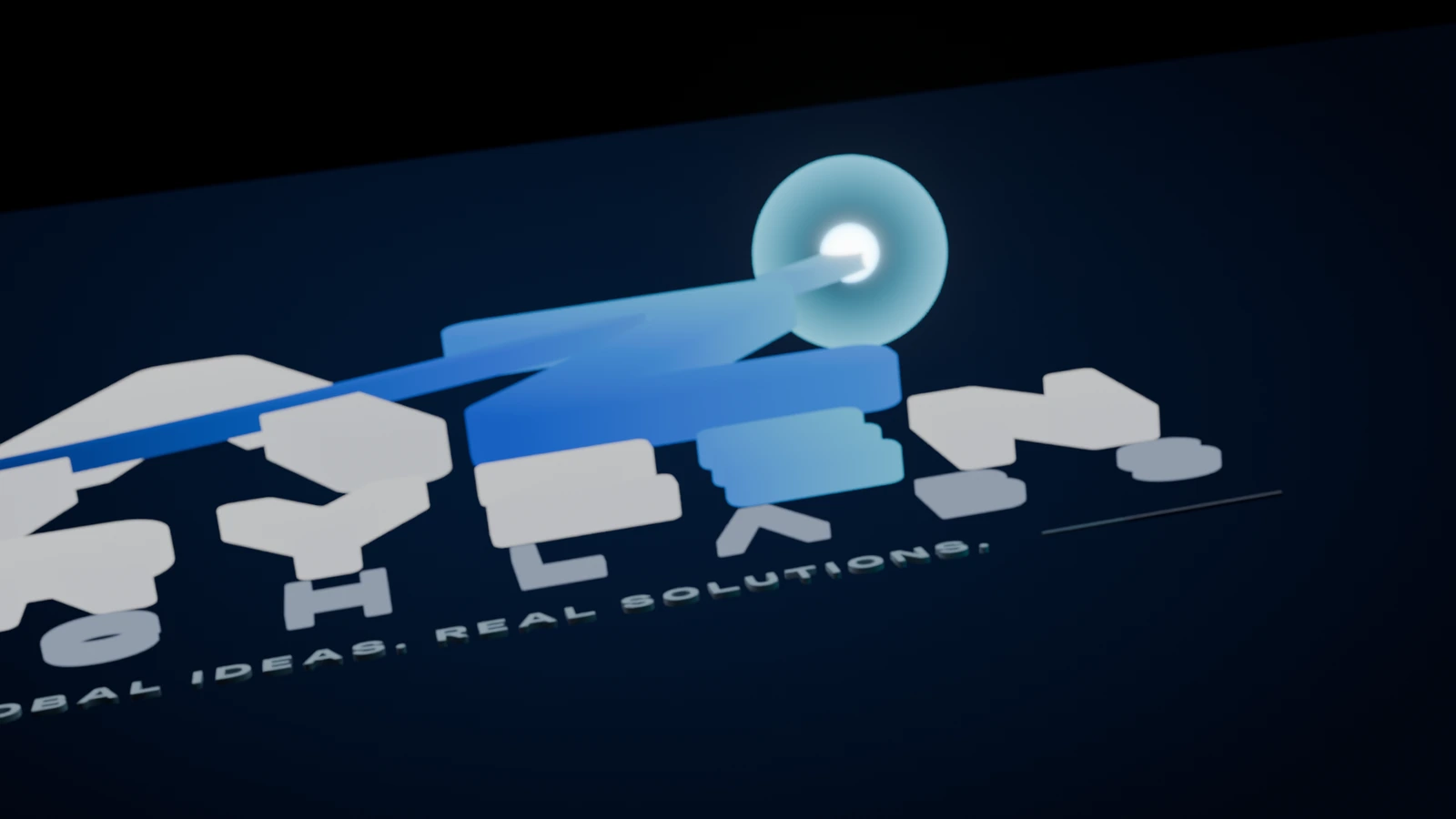 The Aryzen Techlabs logo on a dark blue background
